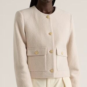 Quince Ivory Cropped Blazer